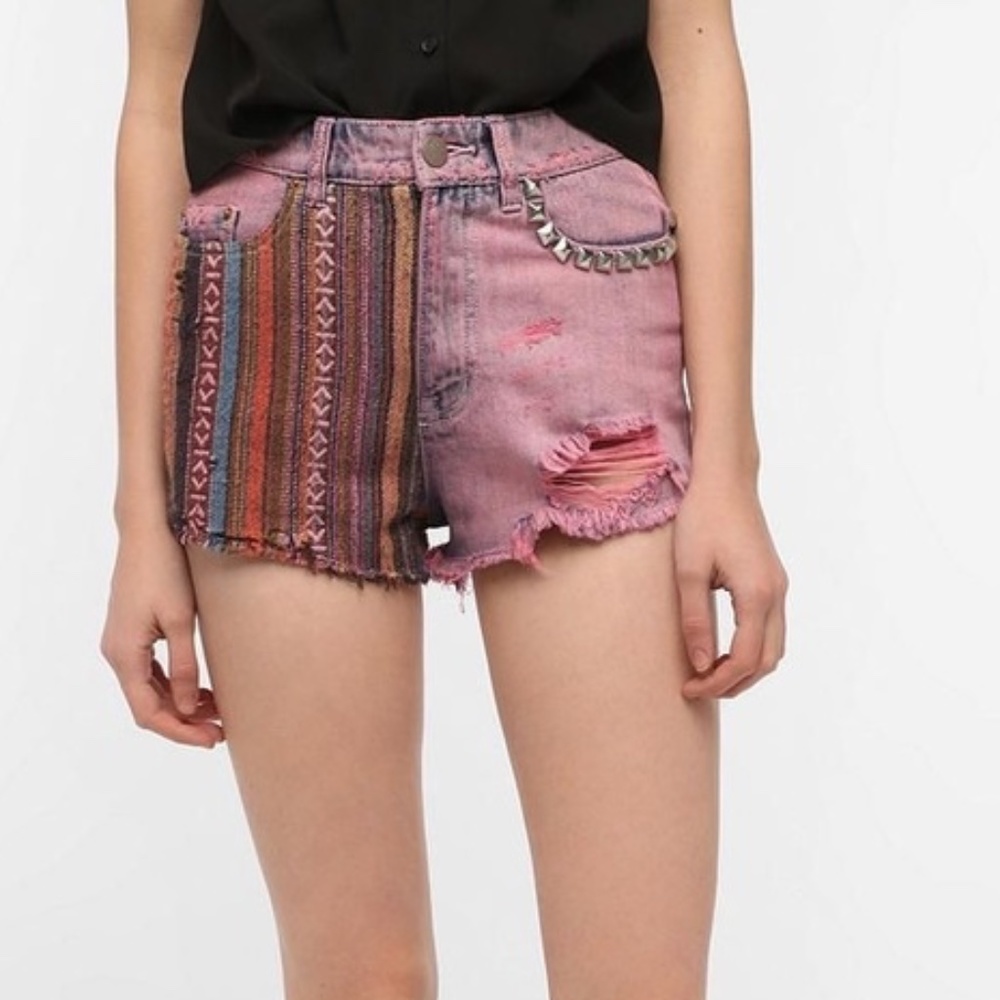BDG High Rise Dree Cheeky Shorts Size 27